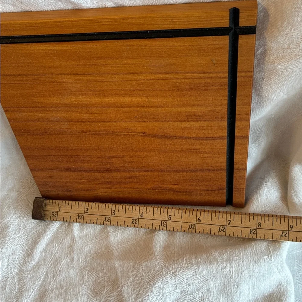 Silver-plated Coffee or Tea Pot + Teak Cheese Board hammered texture wood handle
